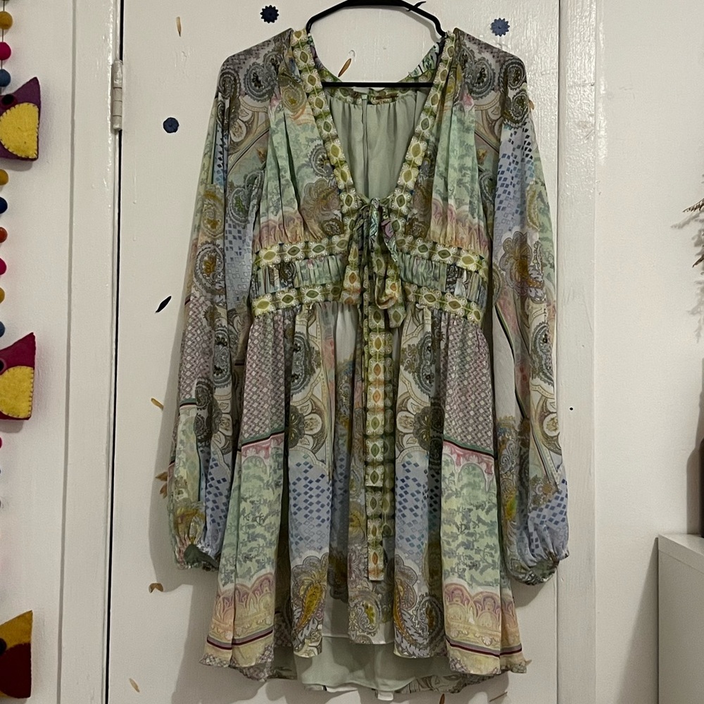 Alexis Green Long Sleeve Dress